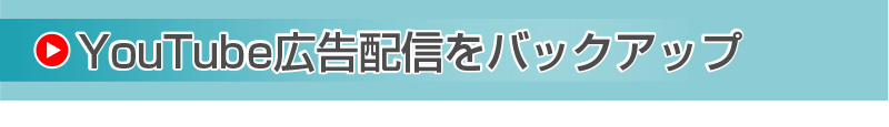 YouTube広告配信をバックアップ